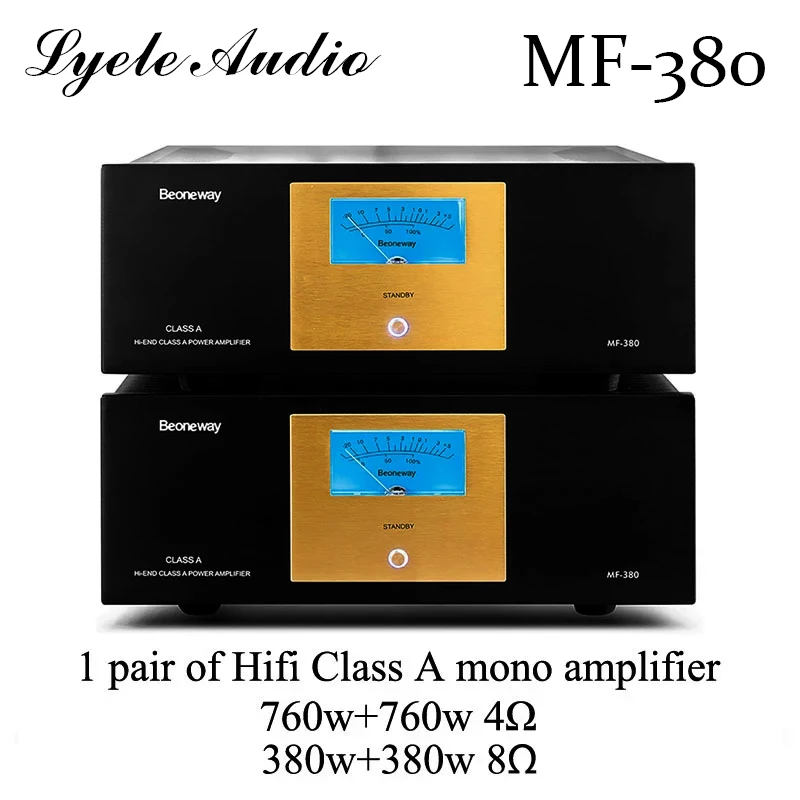 

Lyele MF-380 усилитель мощности 1 пара, односторонний высококлассный Hi-Fi усилитель мощности 760 Вт