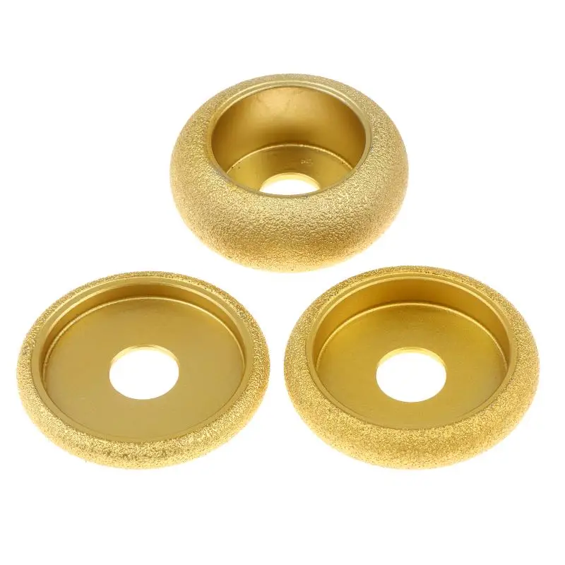 75MM Granite Marble Roman Slotted Edge Wheel Grinding Disc High Precision Low Noise for Stone Countertops Bathroom Remodeling