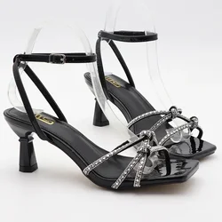 Diamond Sandals for Women Summer Open Toe Party Dress Shoes Elegant Slingbacks Shoes Brand Fashion Rhinestone High Heels Women
