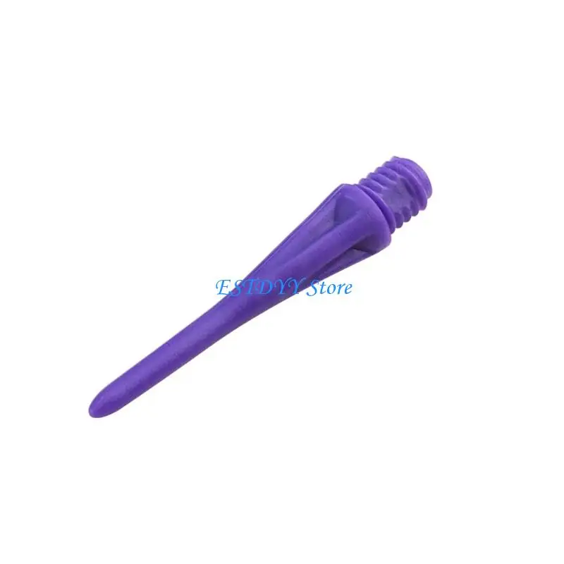 

G6DE 100PCS 2BA Thread Darting Tip Replacement Plastic Soft Tip Point Needle Professional Darting Enduring Soft Tip Point
