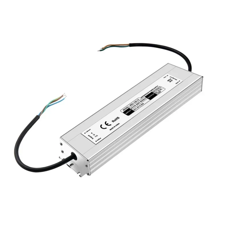 

For 60W 100W 150W 200W 250W 300W Ultra Thin LED Driver 12V 24VDC IP67 Waterproof LED Strip Module Power Supply Transformer