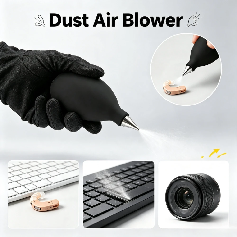 Rubber Blowing Strong Air Dust Blower Mini Pump Cleaner for Camera Lens Cleaning Mobile Phone Tablet Circuits Clean Repair Tool