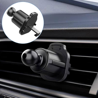 Universal Car Phone Holder Upgrade 17mm Ball Head Base for Car Air Vent Clip Mount Mobile Phone Stand Car Air Outlet Hook Clamp