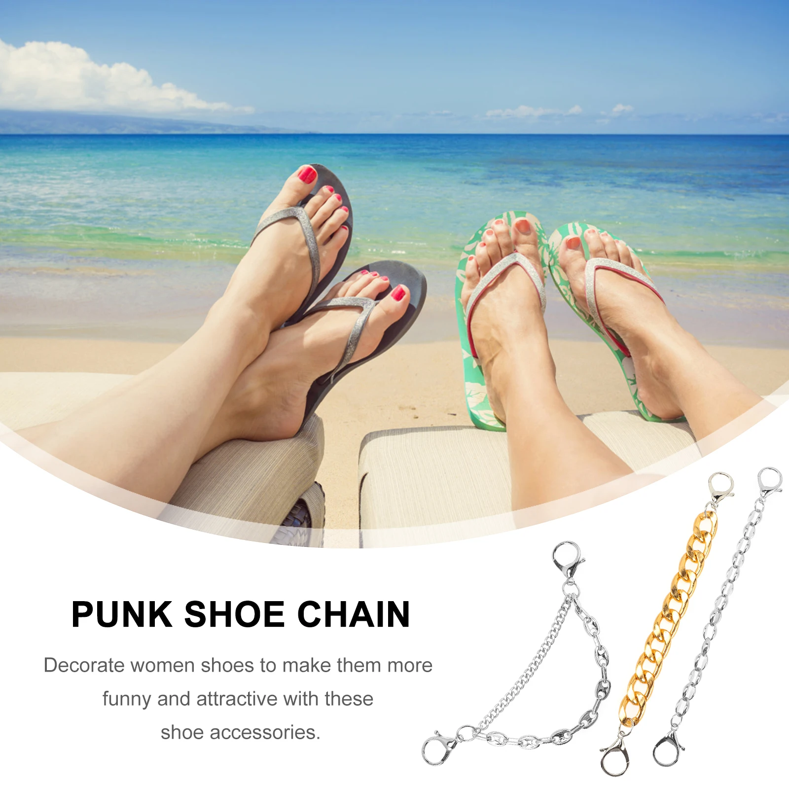 

3 Pcs Shoe Buckle Willow Nail Pearl Metal Chain Shoelace Charms Sneakers Chains Jewelry Decorations for Women Shoes Artificial