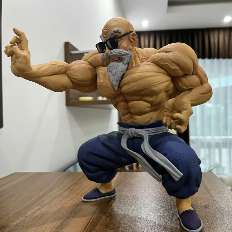 10CM Cool and Stylish Anime Dragon Ball GK Muscle Master Roshi Figure Model Toys PVC Goku Kame Sennin Action Figure Statue Doll
