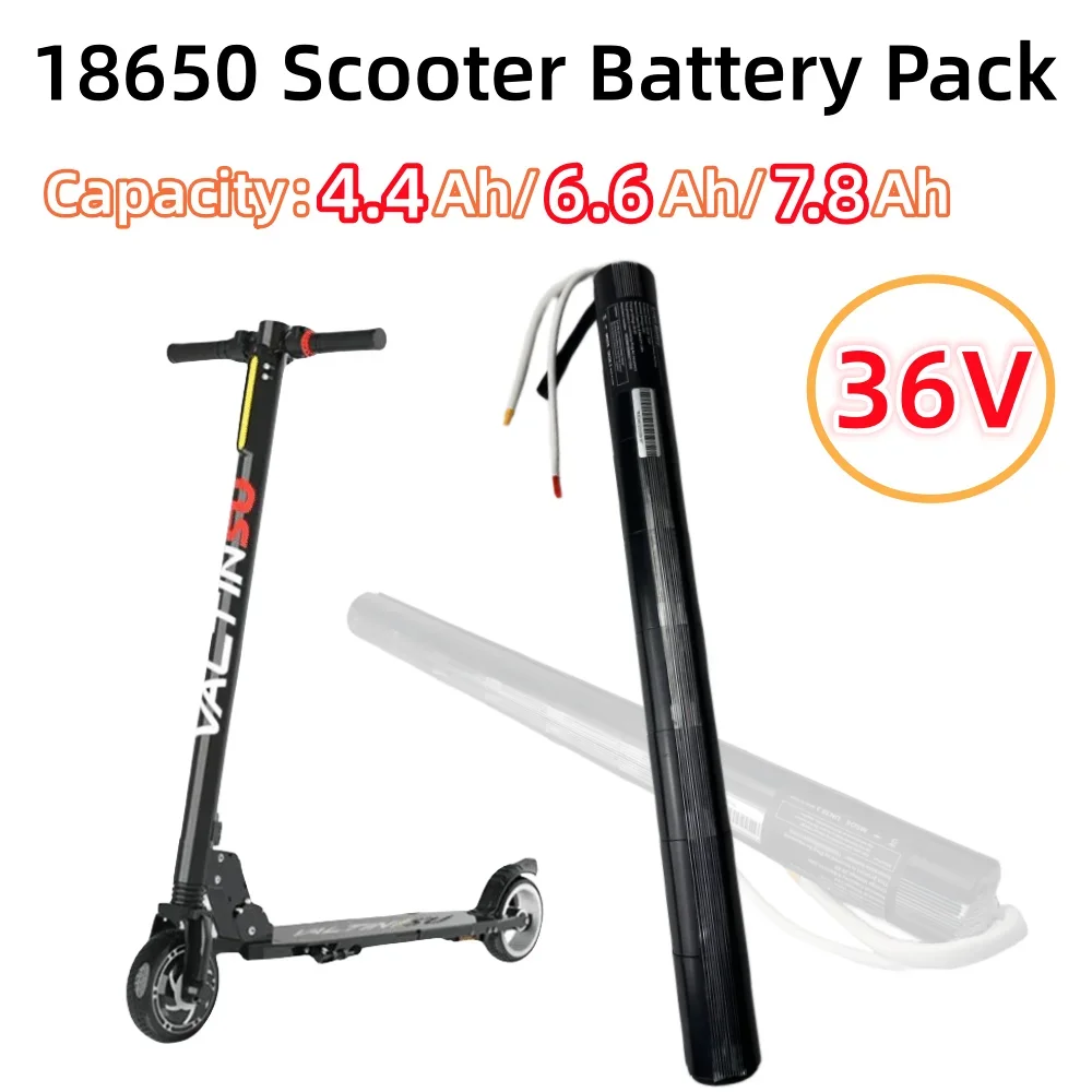 10S3P 36V 4.4Ah/6.6Ah/7.8Ah 18650 lithium ion carbon fiber scooter special battery is suitable for Scooter accessories