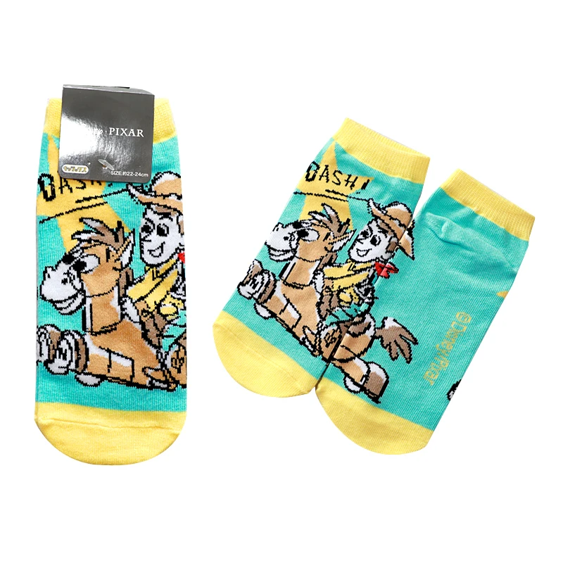 10-18Years Spring Summer Cotton Kids Socks Toy Story Woody Cute Cartoon Teenager Funny Socks for Boys Girls