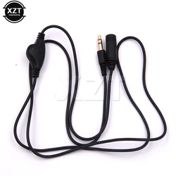 3.5mm Jack AUX Male to 3.5 mm Female Adapter Extension Cable M/F Audio Stereo Cord with Volume Control Earphone Headphone Wire