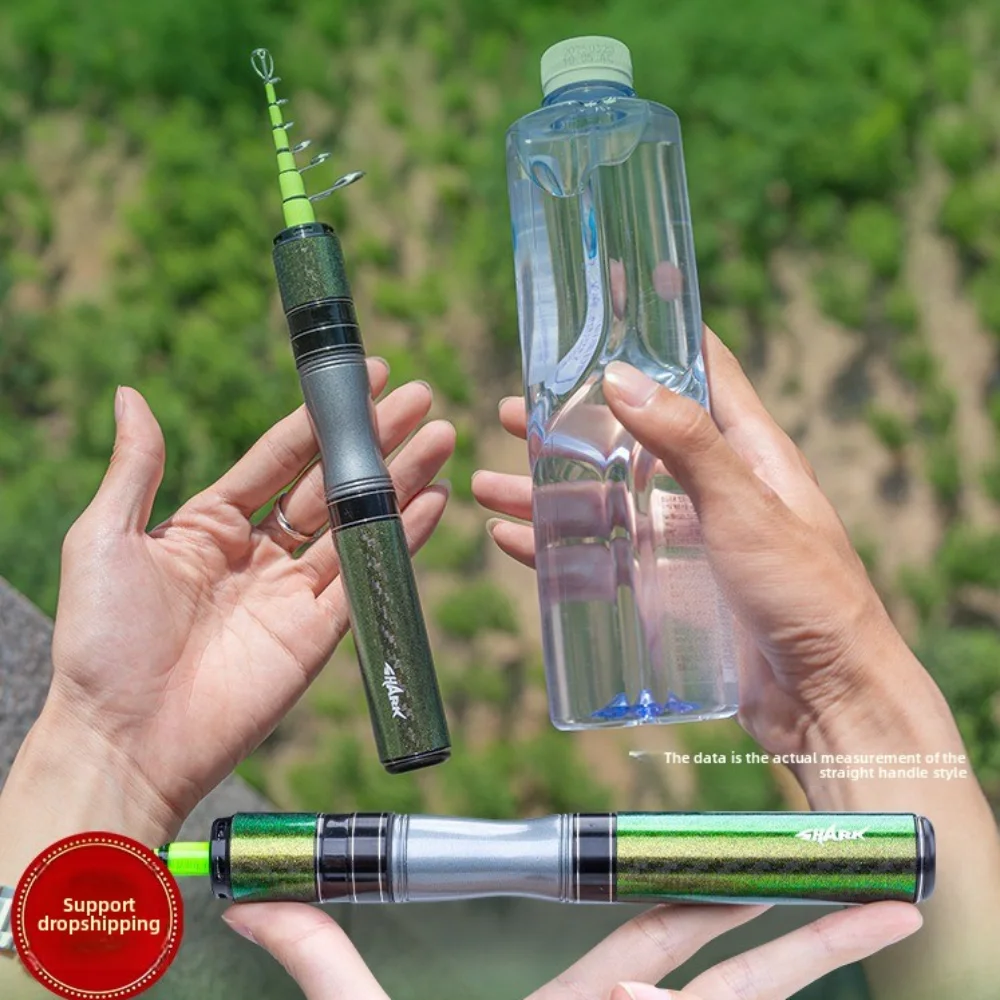 

1.68m Length SUPER SHORT MINI Fishing Rod 1.8m Length CARBON Material TELESCOPIC Fishing Rod PORTABLE Design SOLID TIP