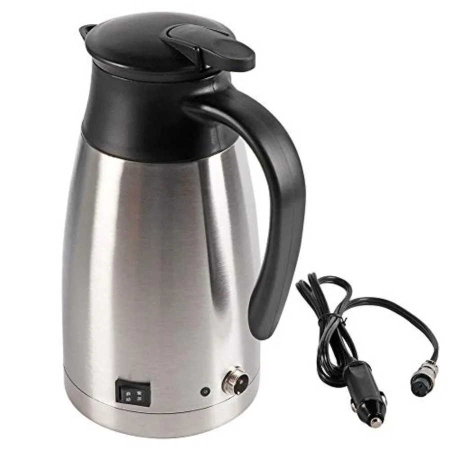 

12v Electric Car Kettle1000ml Stainless Steel Car Automobile Electric Heating Kettle DC 12V Cigarette Lighter Portable Electric