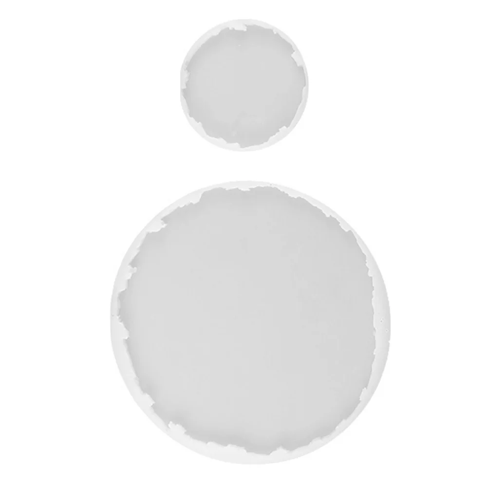 2 Pcs Silicone Mold Crystal Epoxy Transparent Cup Holder Handcraft Coasters Making