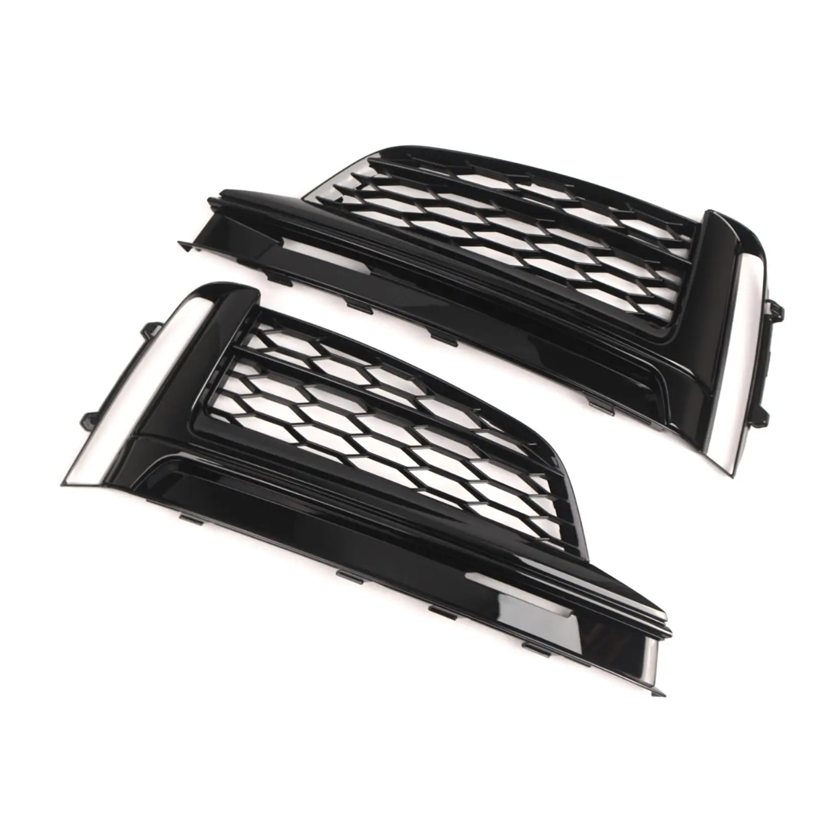 Replacement Fog Light Grille Grill Cover Front Bumper Accessory PP for Audi A5 S Line 2016 2020