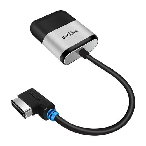 GITANK Adaptador de coche Bluetooth 5.0 con AptX HD para Audi MMI 3G AMI Interfaz de música Audi Symphony Concierto Mercedes Interfaz multimedia