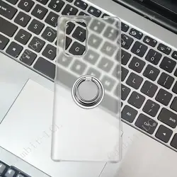 For LG Wing 5G LMF100N, LM-F100N, LM-F100V, LM-F100 Back Ring Holder Bracket Phone Cover TPU Soft Silicone Case On Wing
