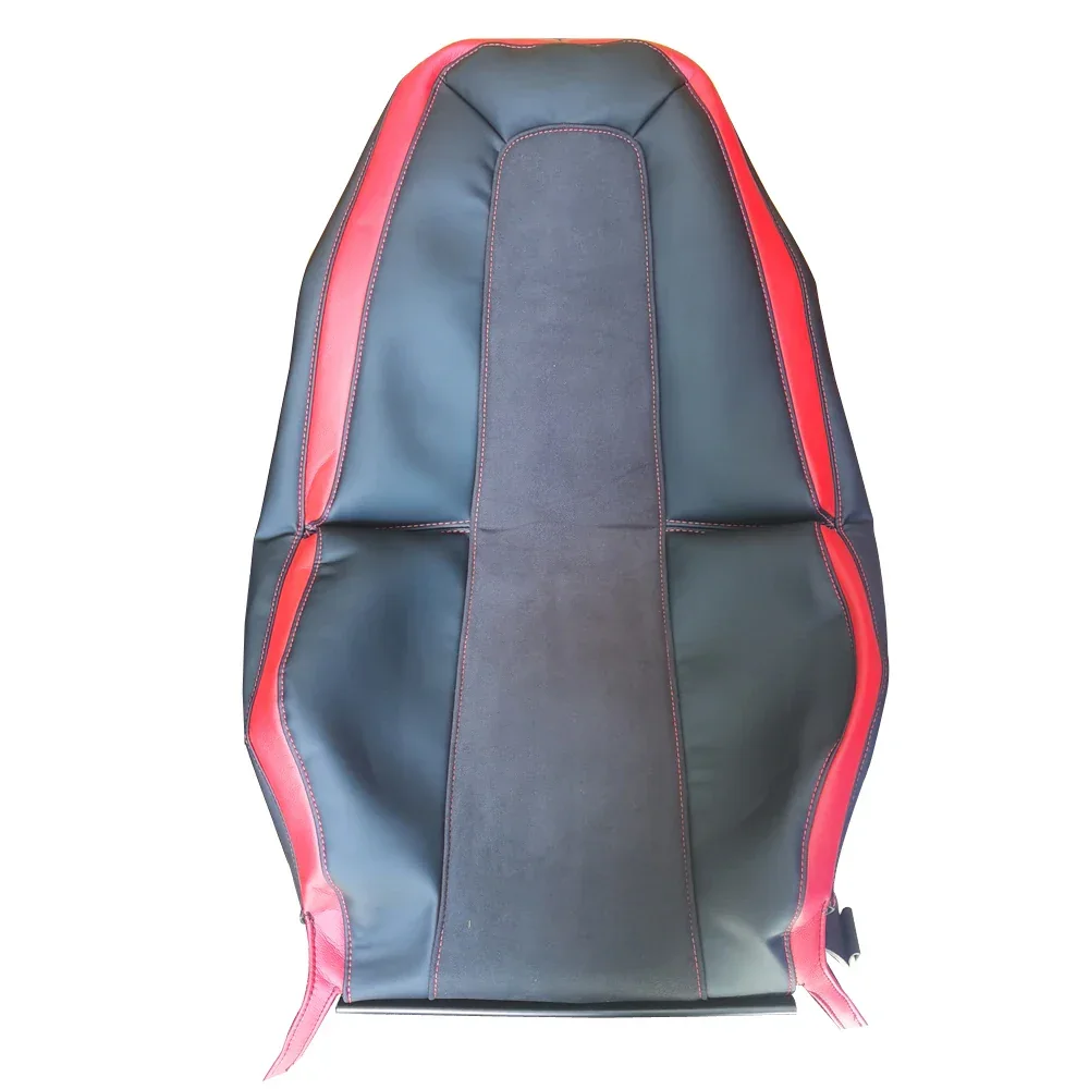 Red+Black+Leather For Volvo FH FM FE FL / DAF CF LF XF / ISRI 6860 6800 / Kenworth / Iveco / KAB Truck Seat Cover Special