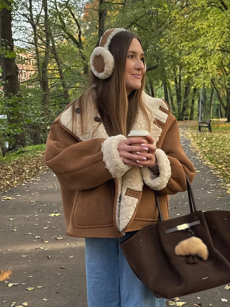 

HH женские осенние модные куртки с однотонным воротником-стойкой и длинными рукавами и карманами, однобортные женские повседневные свободные двусторонние пальто