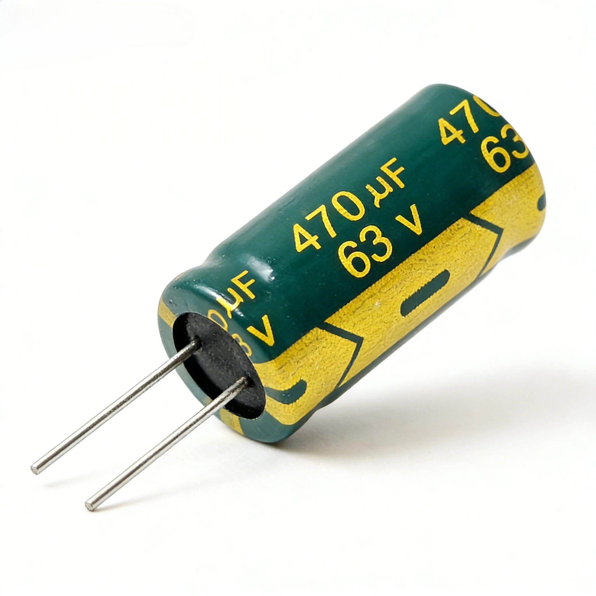 Condensateur électrolytique en aluminium, 10 pièces, faible ESR/impédance, haute fréquence, 63v, 470UF, taille 13x20mm, 470UF63V, 20%