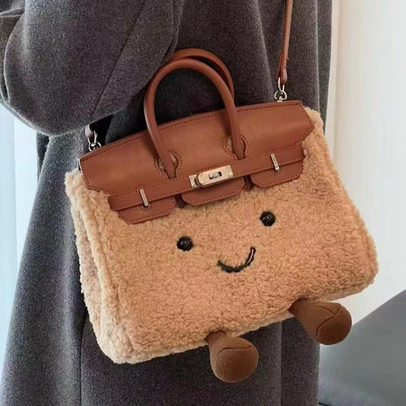 التصميم الأصلي لطيف أفخم دمية حقيبة البلاتين الصغيرة قزم حقيبة يد لعبة شغل الحيوان محشوة على ظهره للأطفال والكبار