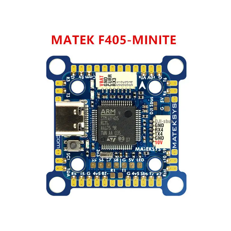 

MATEK F405-MINITE Контроль полета 20/30,5 мм двухшаговый барометр ArduPilot/BF/INAV