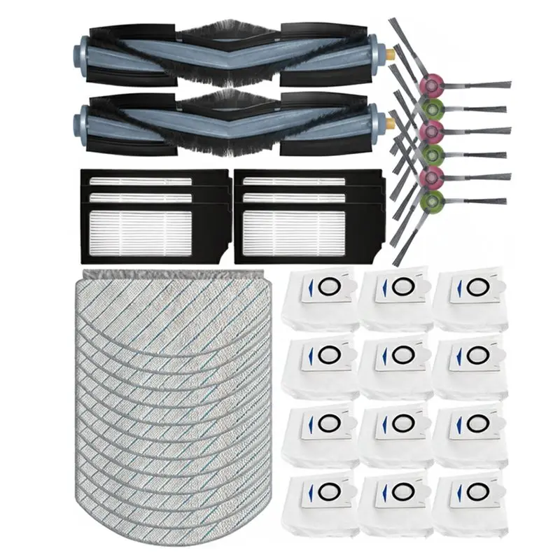 

A55X-для ECOVACS T10 PLUS/X1 PLUS Сменная боковая щетка HEPA-фильтр, накладка для швабры, мешок для пыли, запасные части, аксессуары