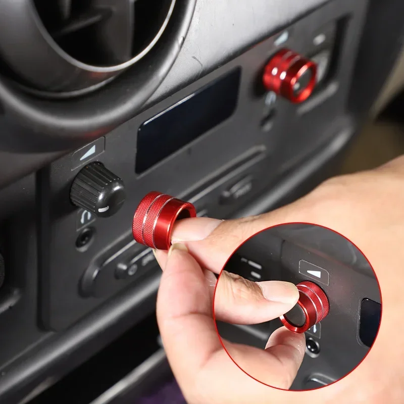 For 03-07 Hummer H2 car interior rear headphone volume adjustment knob high-quality aluminum alloy decorative accessories