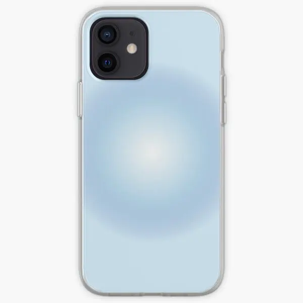 Mystic Blue White Aura Gradient Iphone T  Phone Case Customizable for iPhone X XS XR Max 6 6S 7 8 Plus 11 12 13 14 Pro Max Mini