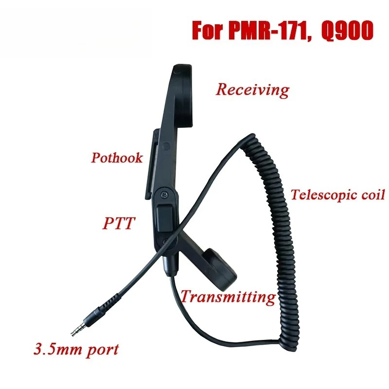 

PMR-171 Q900 TBR-119 Tactical Handle Microphone Portable Listening And Launching Transceiver Integrated Headset