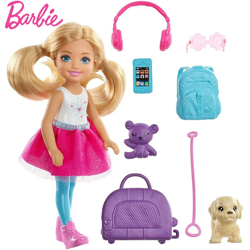 Bambola Barbie da viaggio originale con accessori per abbigliamento Brinquedos Barbie giocattoli per bambini Juguetes giocattoli per bambini per ragazze Bonecas