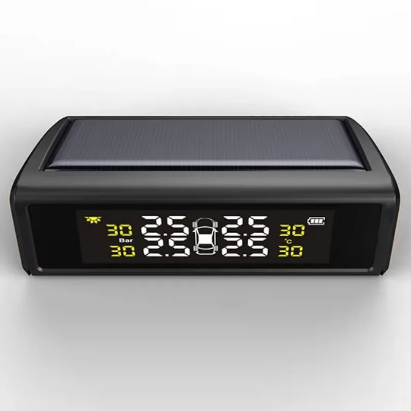 Solar Charged TPMS 4 Tires Pressure Tire Pressure Digital Monitoring Sensor with Internal Sensor