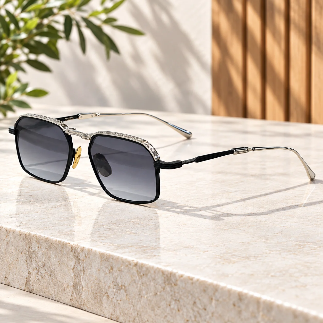 2026 New KOENIG Japanese Handmade Retro Square Sunglasses JM Holiday Sun Protection Foldable Aviator Glasses