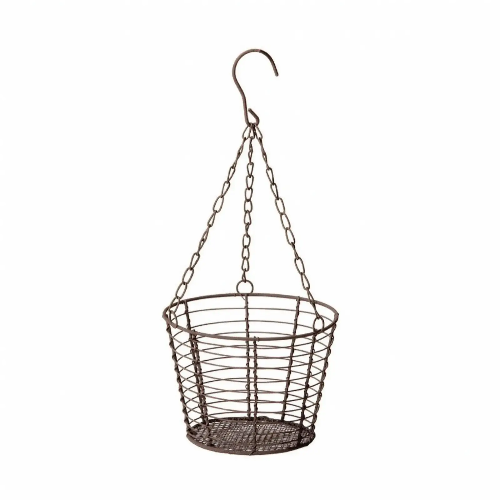 Kitchen Storage Basket Hanging Iron Wire Mesh Produce Organizer for Onion Garlic Fruit Wall Mount