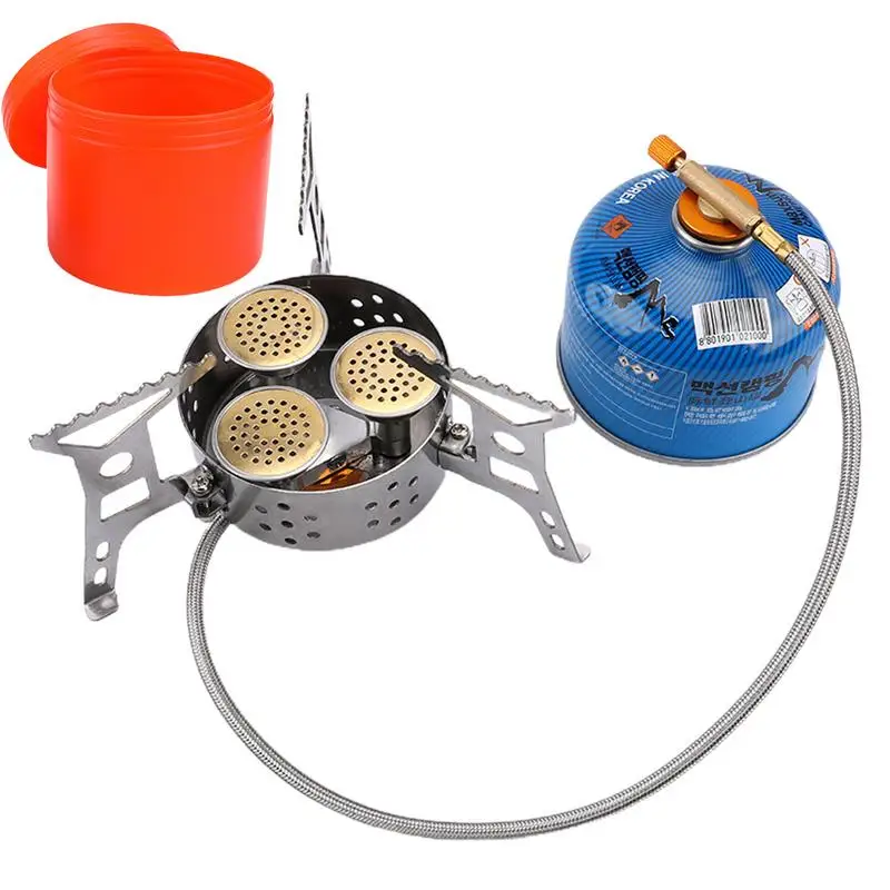 

Camping Stove Burner Windproof Portable Camping Stoves Multifunctional Stove Burner Equipment Backpacking Stove Kit For Hiking