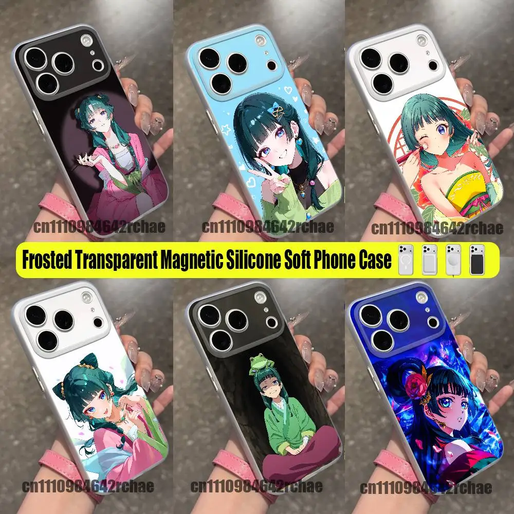 For The Apothecary Diaries Maomao Phone Case For iPhone 14 16 12 15 13 17 11 E Pro Max Plus Air Mini For Magsafe Magnetic Clear