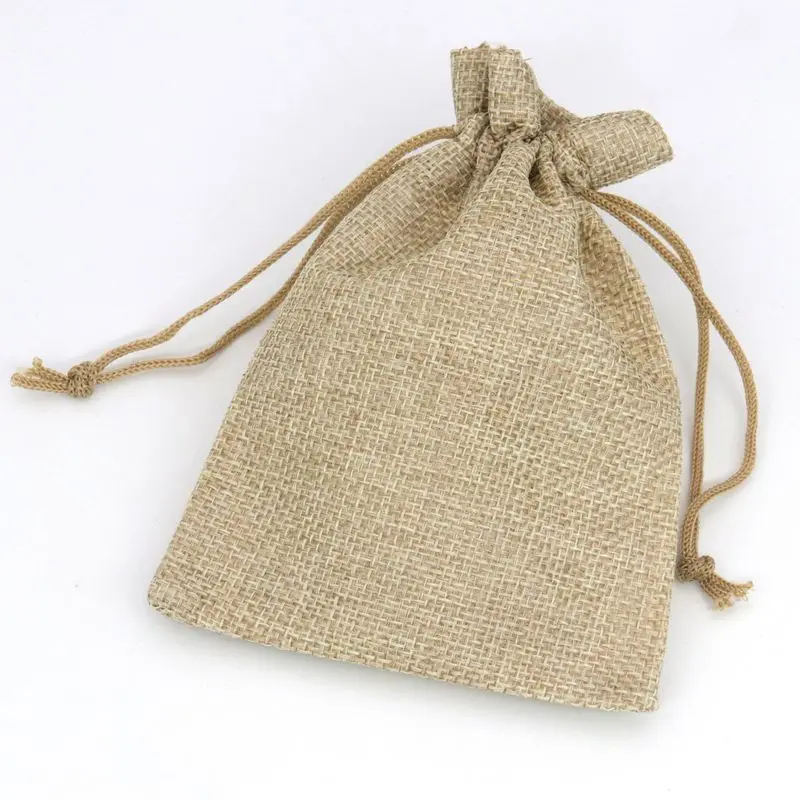 5Pcs/lot Jewelry Pouches Gift Bag and Packaging Fabric Drawstring Pouches For Jewelry Finding Wedding Engagement DIY Accessories