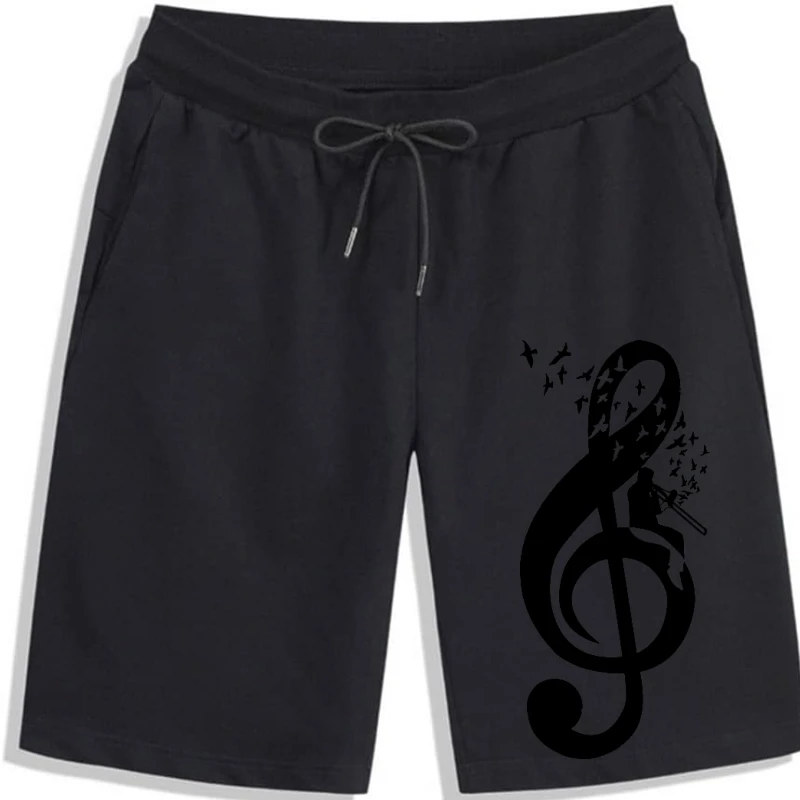 

Мужские шорты 2018 градусов крутые для мужчин скрипичный ключ тромбон дизайнерские крутые мужские крутые полностью хлопковые хип-хоп крутые басы музыка