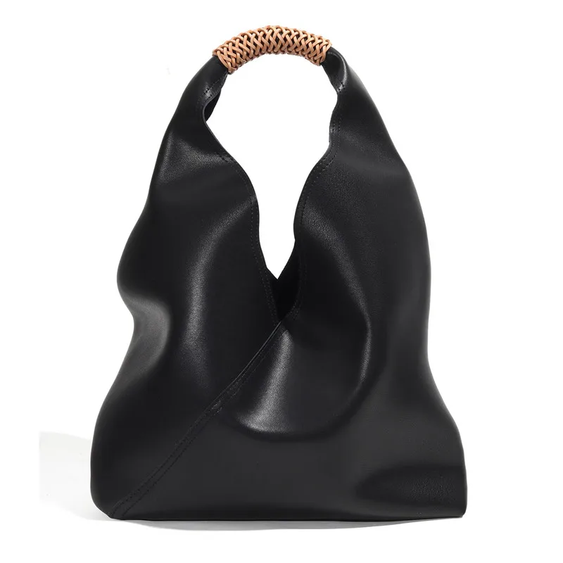 2025 Luxury High-end Cowhide Women's Handbags Large Capacity Tote With Makeup Bag Trend Designer Genuine Leather Underarm Bag