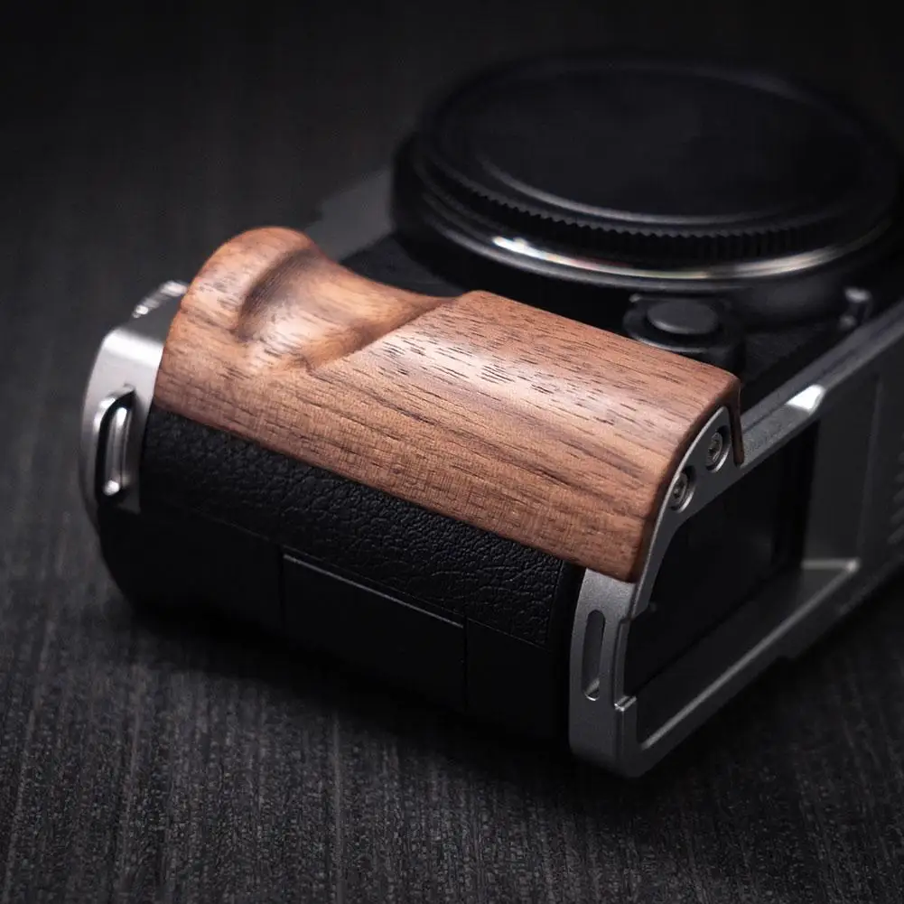 Suitable For Lumix S9 Camera Solid Wood Handle L-Type Tripod Quick Release Plate Base Grip Handle Quick Shoe Accessories