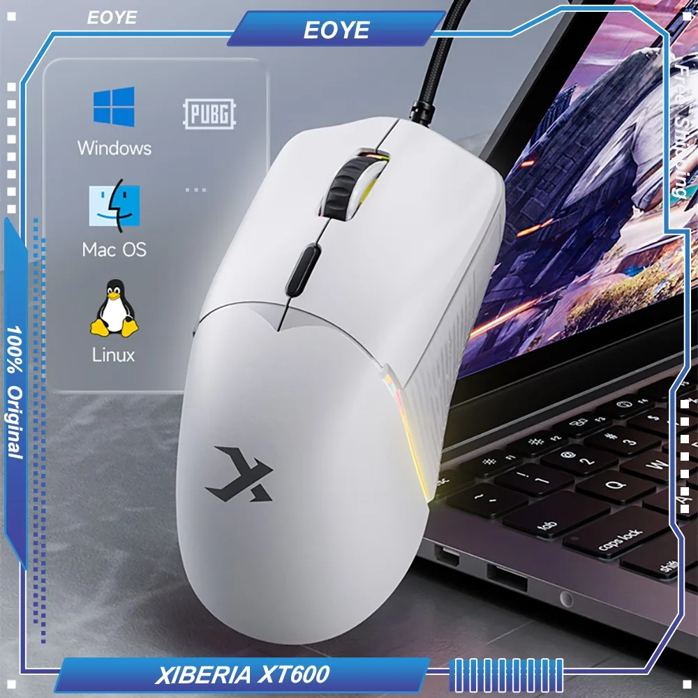 XIBERIA XT600 Wired Mouse Gaming Mechanical Style Men and Women Lightweight Computer Office Universal Luminous Esports Ergonomic