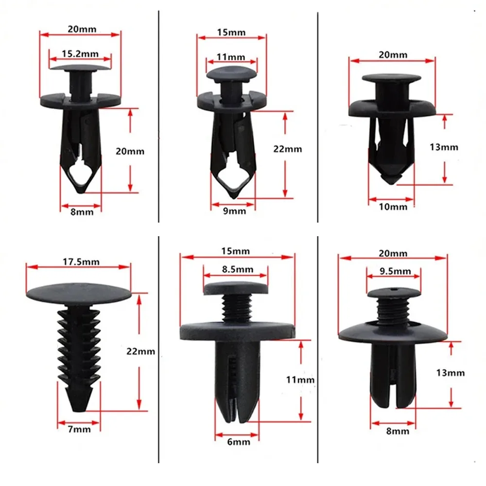 Fixed Clamping Fixtures for Automobiles Plastic Clips for Automobiles Decorative Panel Clips Hybrid Body Bumper Rivets