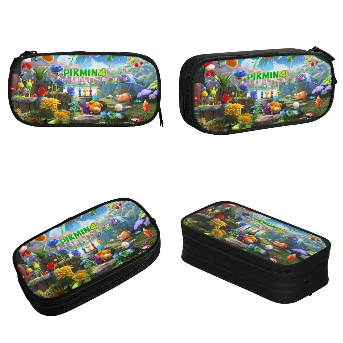 

New Pikmin 4 Pikmin Game Art Pencil Cases Fashion Pen Holder Bags Kids Big Capacity Students School Gifts Pencilcases