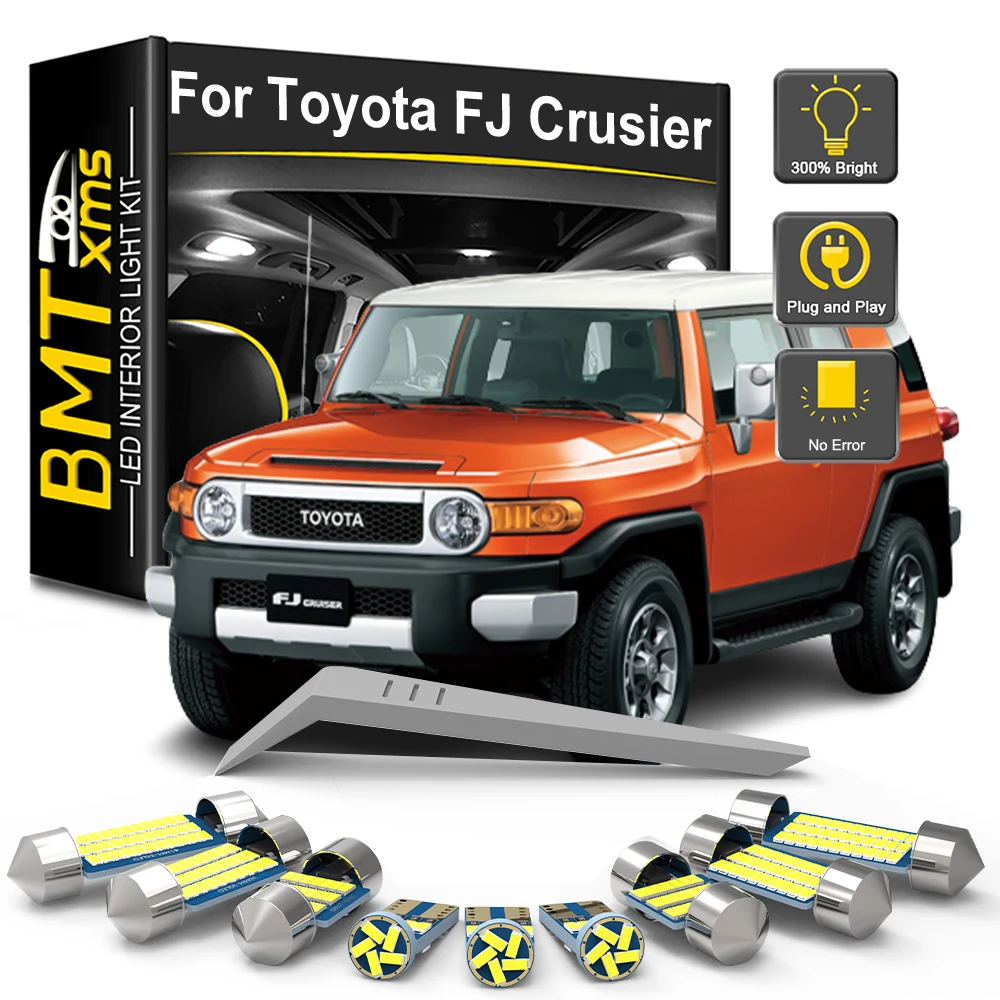 

BMTxms 8 шт. для Toyota FJ Cruiser 2007-2012 2013 2014 2015 2016 2017 2018 2019 2021 2022 Комплект светодиодных ламп для внутреннего освещения багажника