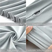 One-piece Ultra-thin Shawl Arm Sleeves Ice Silk Long Gloves Breathable Sun Protection Anti UV Hand Cover Warmer Outdoor Sports 5