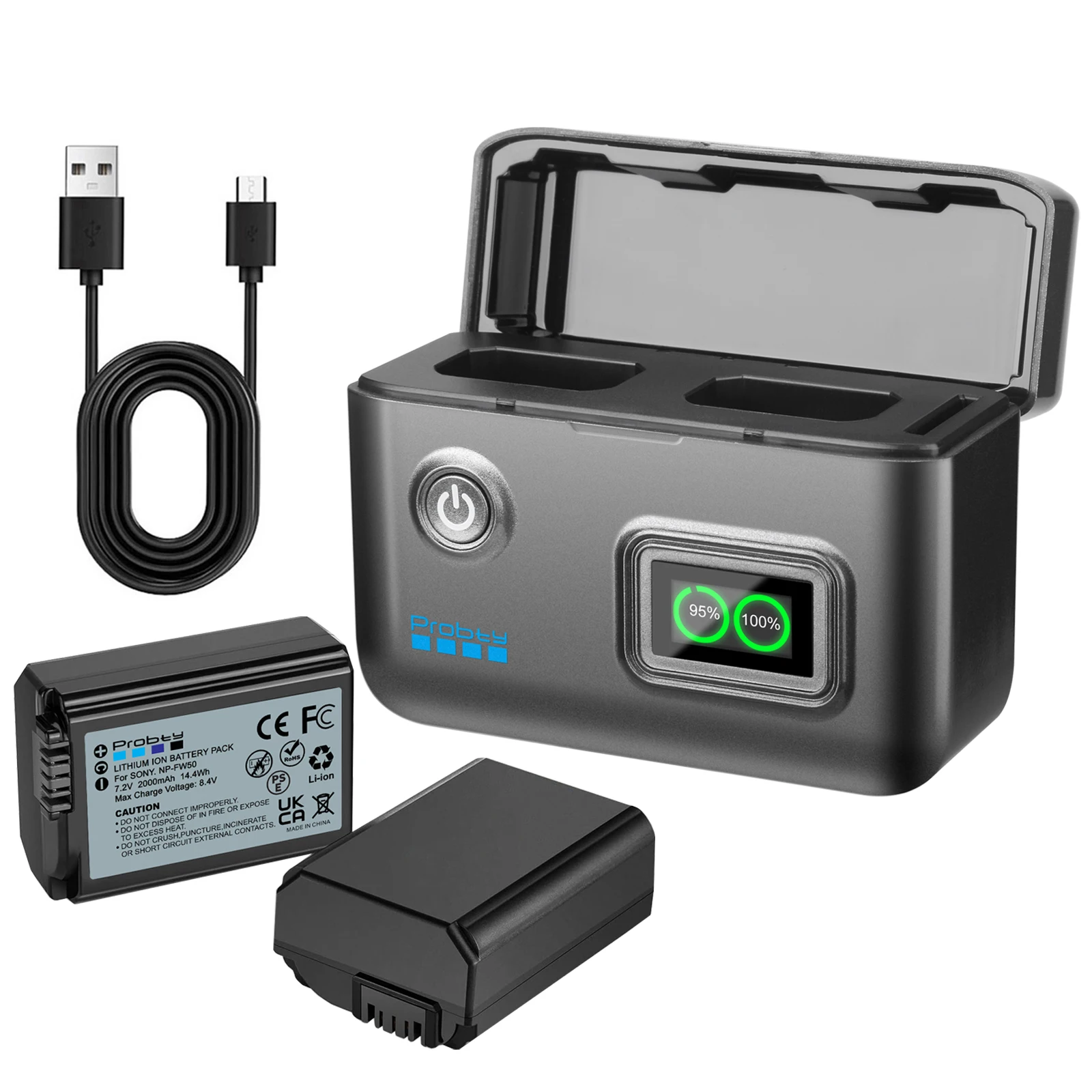 2000Mah NP-FW50 Bat…