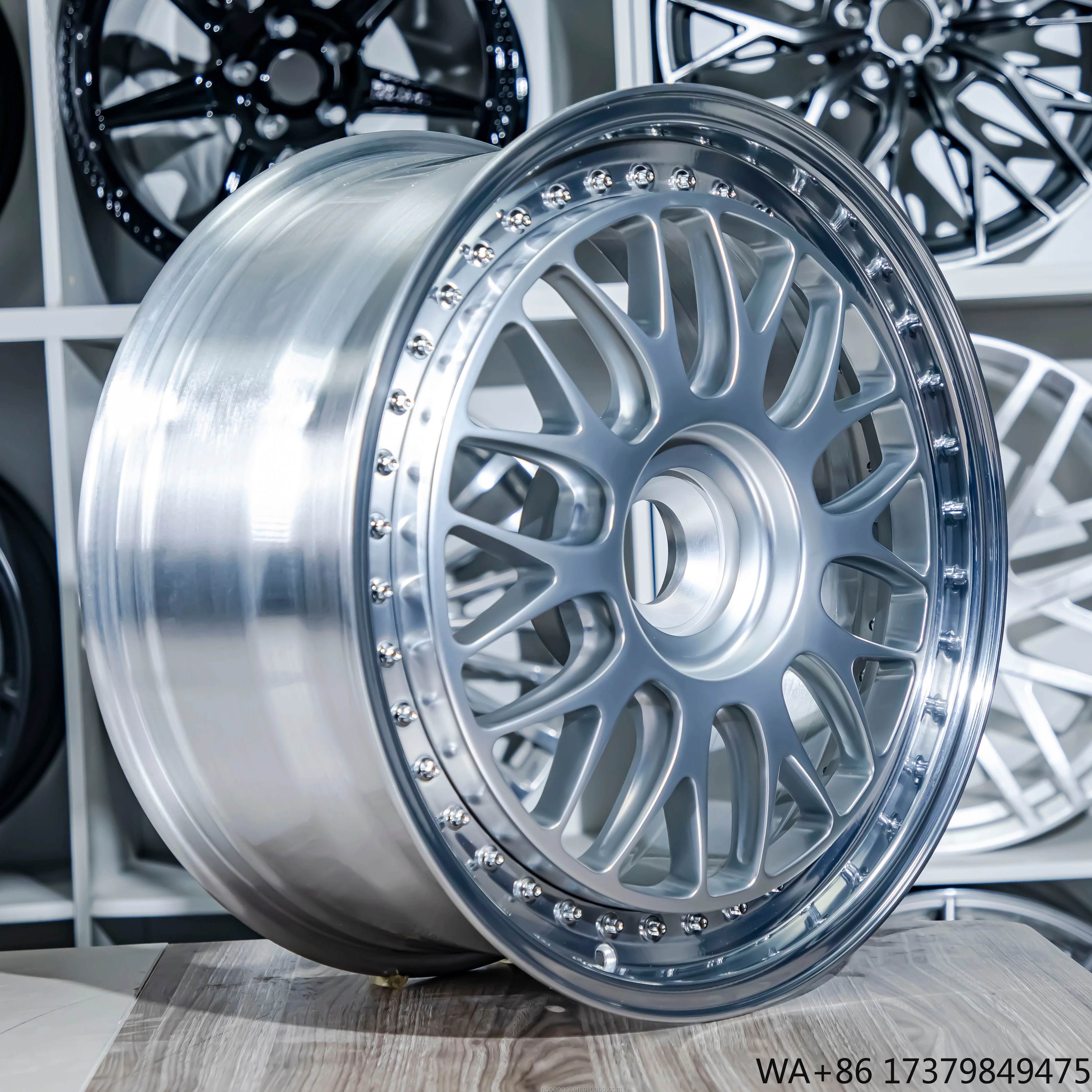 

Колесо для пассажирского автомобиля из алюминиевого сплава с матовой полированной поверхностью + полированный двухступенчатый ствол в кованых колесах на 2015, 911 GT3