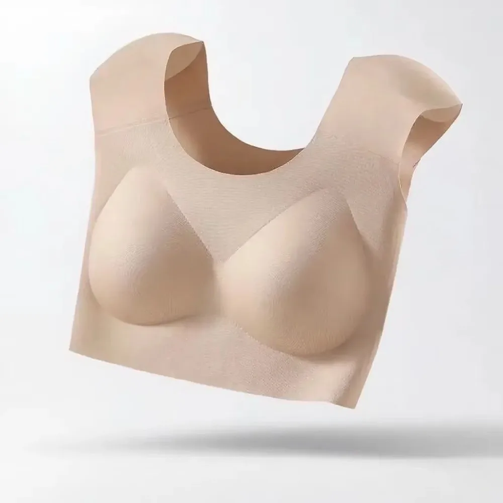 

Traceless Right-angle Shoulder Bra Makes Large Breasts Appear Smaller Reduces Accessory Breast Size Shoulder Pad Bra for Women