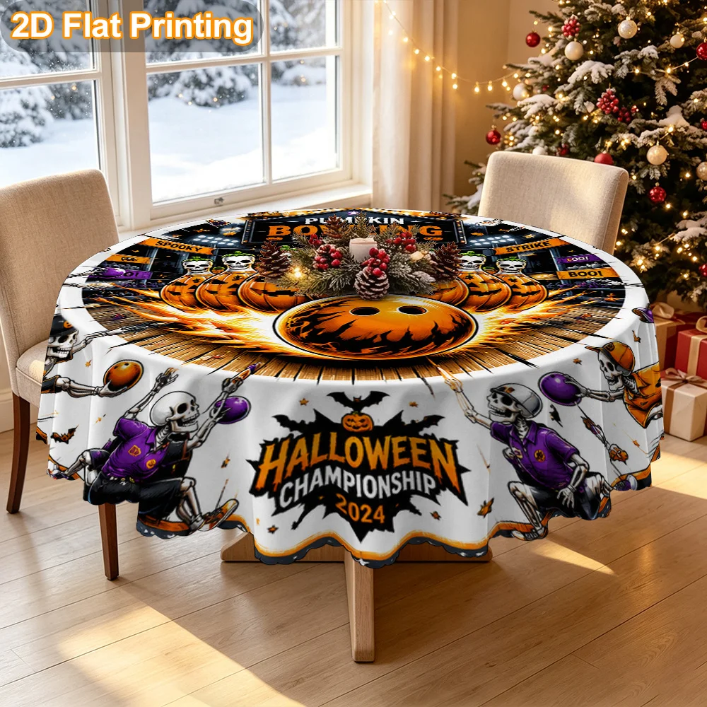 Tablecloth Christmas gift 2D flat. 1 piece round