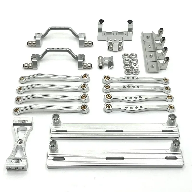 

Metal Chassis Link Rod Pull Rod Mount Side Pedal Shock Mount Set 1/16 RC Car Upgrade Parts Accessories FOR WPL C64 1/16 RC Car