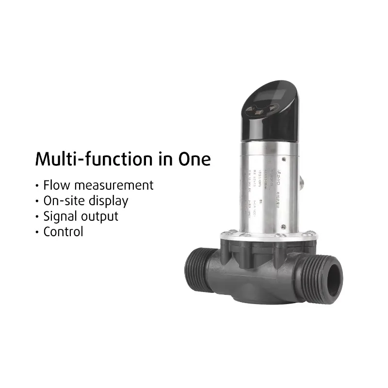 DN20 Stainless Impeller Flow Meter Kompak Digital Air Minyak OEM