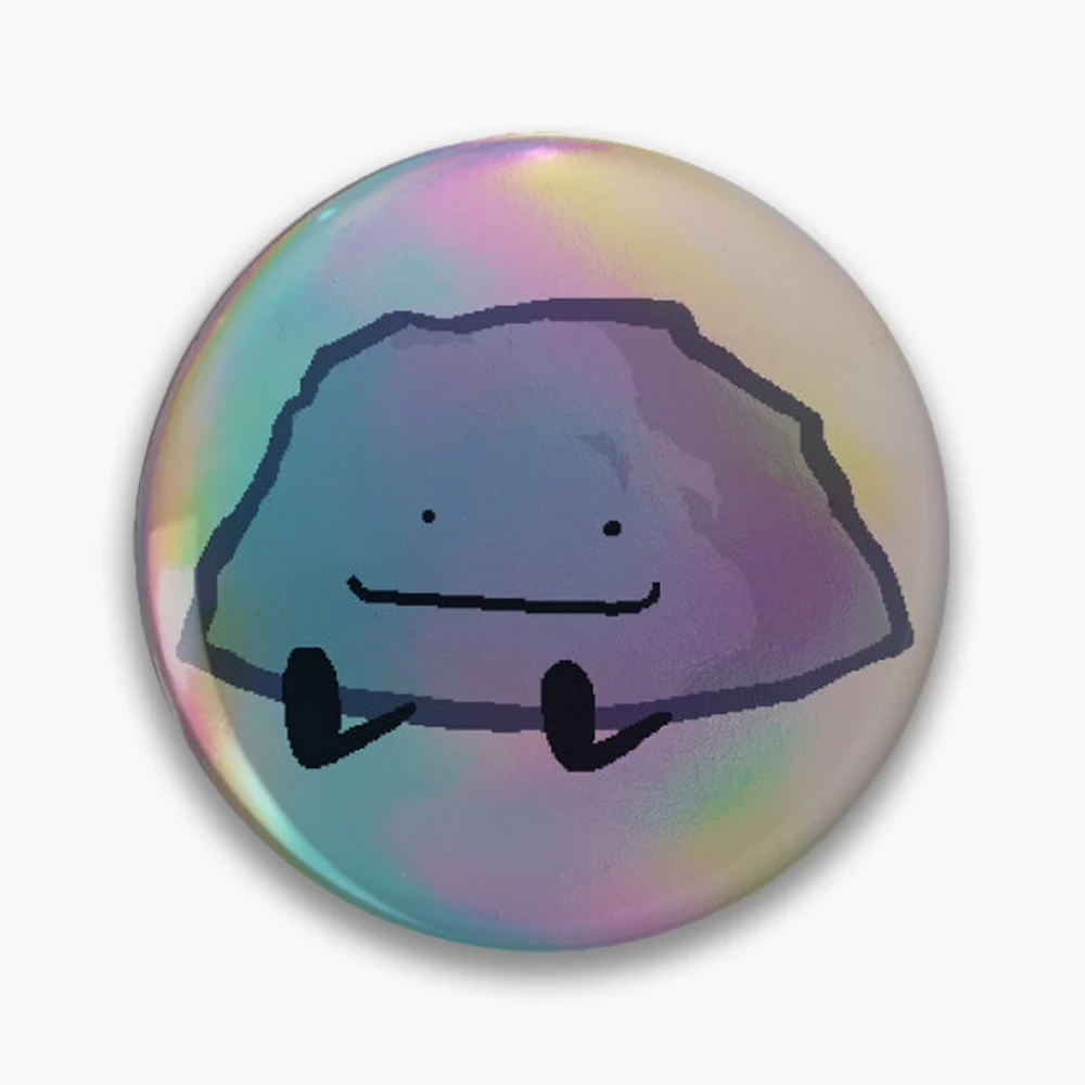 Rocky!!!! Pin Holographic Star Heart Pin Brooches Laminated Button Fashion Accessory