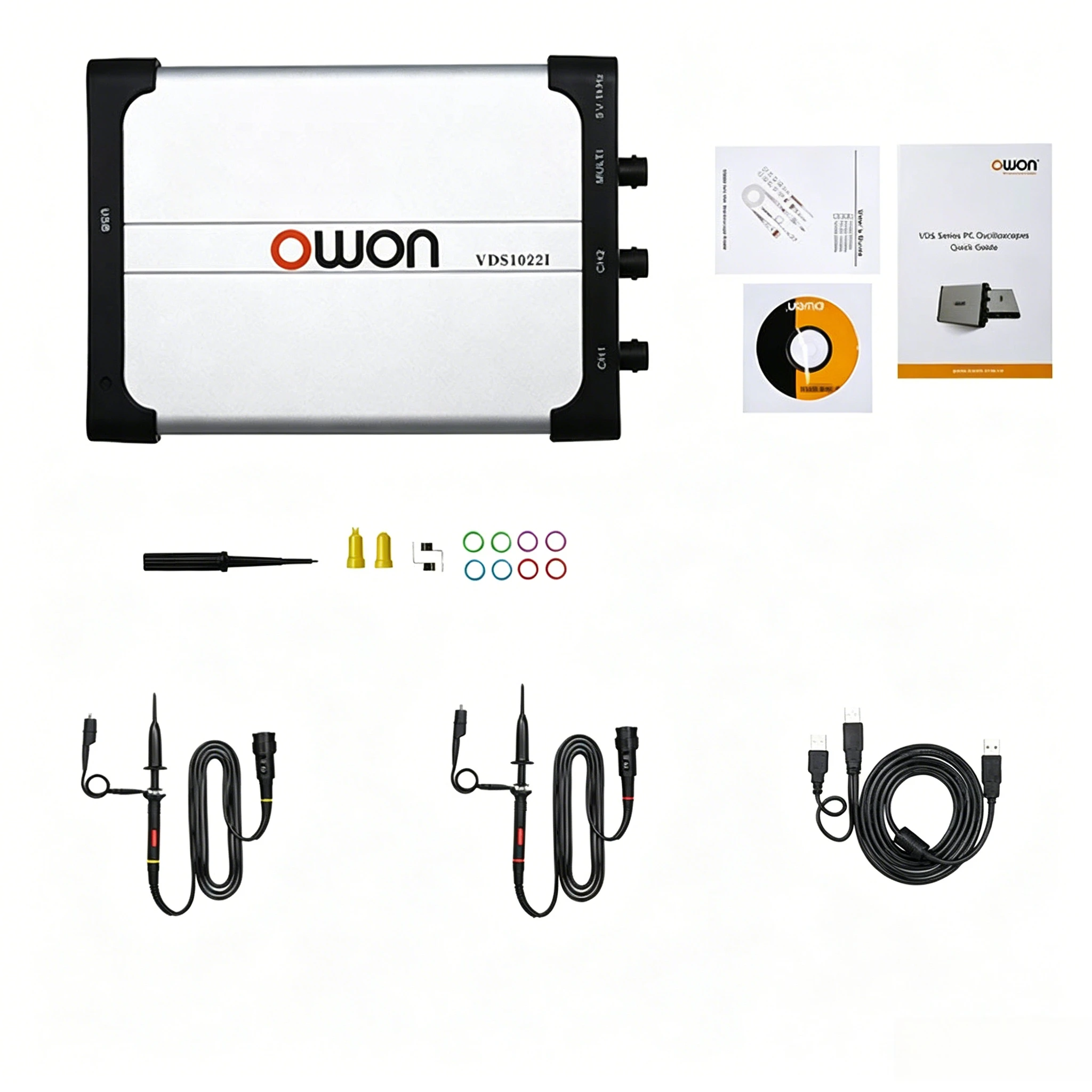 OWON VDS1022(I) VDS2062(L) VDS3102(L) USB PC Digital Oscilloscope 25MHz 100MSa/s 2CH+1CH Multi-Trigger Portable